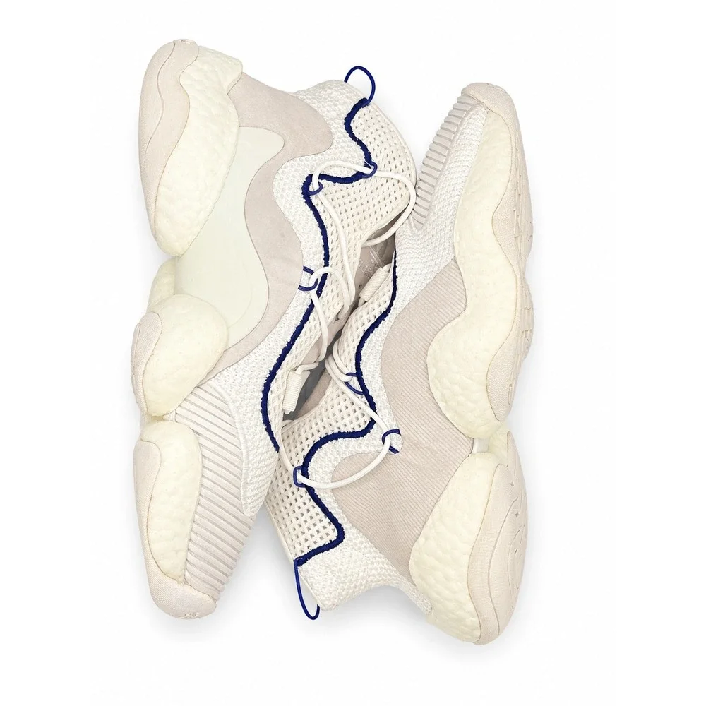 Adidas Crazy BYW LVL 1 Boost Basketball Shoes White Athletic Men's 10.5 CQ0992